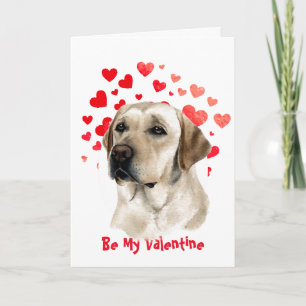 Cartes Pour Fêtes Annuelles Je t'aime, Golden Retriever Chien Valentine