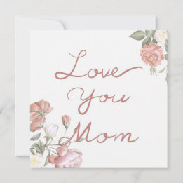 Cartes Pour Fêtes Annuelles Je t'aime maman