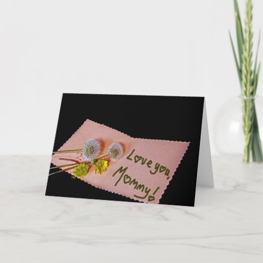 Cartes Pour Fêtes Annuelles Je T'Aime, Maman (Devant)