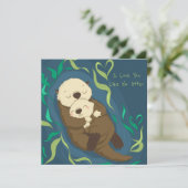 Cartes Pour Fêtes Annuelles Je t'aime pas de loup (Debout devant)