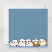 Cartes Pour Fêtes Annuelles Je t'aime pas de loup (Dos)