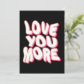 CARTES POUR FÊTES ANNUELLES JE T'AIME PLUS (Debout devant)