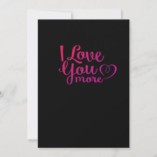 Cartes Pour Fêtes Annuelles Je t'aime plus design minimaliste doux