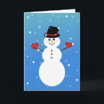Cartes Pour Fêtes Annuelles Je T'Aime Plus Snowman<br><div class="desc">Un design que j'ai créé</div>