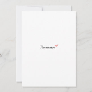 Cartes Pour Fêtes Annuelles Je t'aime plus Style Classique Intemporel