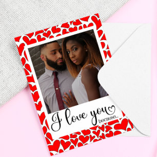 Cartes Pour Fêtes Annuelles Je t'aime pour la fête des Valentines Photo