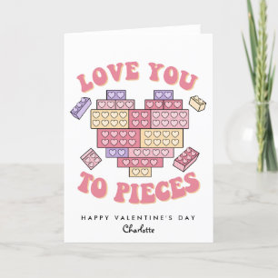Cartes Pour Fêtes Annuelles Je t'aime pour les petits morceaux de la Saint-Val