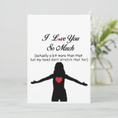 Cartes Pour Fêtes Annuelles Je T'Aime Tant (Debout devant)