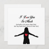 Cartes Pour Fêtes Annuelles Je T'Aime Tant (Devant / Derrière)