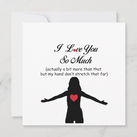 Cartes Pour Fêtes Annuelles Je T'Aime Tant (Devant)