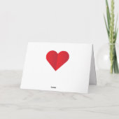 Cartes Pour Fêtes Annuelles Je t'aime tellement (Dos)