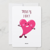 Cartes Pour Fêtes Annuelles Je T'Aime ! Vraiment, je le fais ! | Vous Customis (Dos)