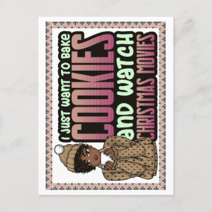 Cartes Pour Fêtes Annuelles Je veux juste faire cuire des cookies de Noël et d