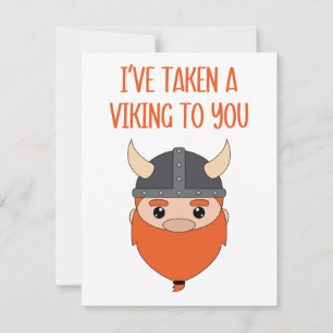Cartes Pour Fêtes Annuelles Je Vous Ai Amené Un Viking