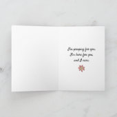 Cartes Pour Fêtes Annuelles Je vous ai dit une prière aujourd'hui (Intérieur)