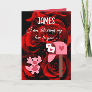 Cartes Pour Fêtes Annuelles Je vous livre mon amour pour Valentine Holiday