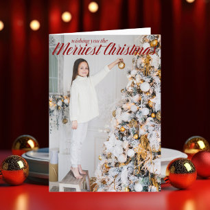 Cartes Pour Fêtes Annuelles Je vous souhaite la plus belle photo de Noël