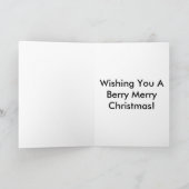 Cartes Pour Fêtes Annuelles Je Vous Souhaite Un Joyeux Noël Berry ! (Intérieur)