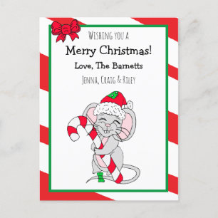 Cartes Pour Fêtes Annuelles Je vous souhaite une jolie souris de Noël