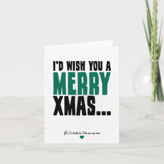 Cartes Pour Fêtes Annuelles Je vous souhaiterais joyeux Noël