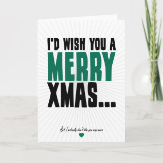 Cartes Pour Fêtes Annuelles Je vous souhaiterais joyeux Noël