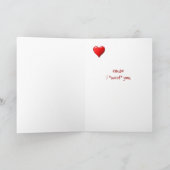 Cartes Pour Fêtes Annuelles Je Woof Vous Aime Vous Poodle Chien Saint-Valentin (Intérieur)