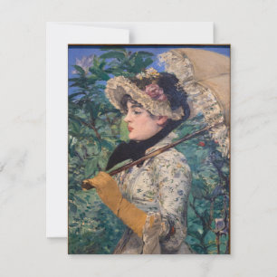 Cartes Pour Fêtes Annuelles Jeanne (Printemps) Par Édouard Manet