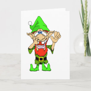 Cartes Pour Fêtes Annuelles Jed Elf tordu