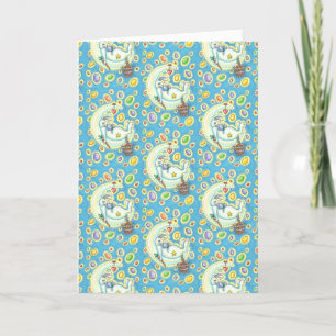 CARTES POUR FÊTES ANNUELLES JELLY BEAN RÊVES EASTER BUNNY GREETING CARD VERSE