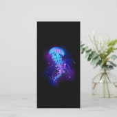 Cartes Pour Fêtes Annuelles Jellyfish éclatante couleur (Debout devant)