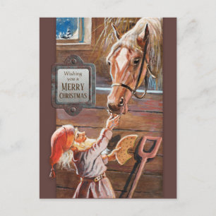 Cartes Pour Fêtes Annuelles Jenny Nyström Christmas Tomte Brownie cheval stabl