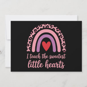 Cartes Pour Fêtes Annuelles J'enseigne aux cœurs les plus doux Professeur arc-