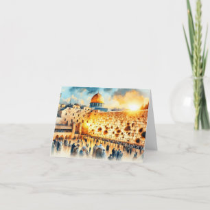 Cartes Pour Fêtes Annuelles Jérusalem du mur occidental