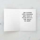 CARTES POUR FÊTES ANNUELLES J'ESPÈRE QUE VOTRE NOËL EST LE PLUS "HEUREUX" (Intérieur)