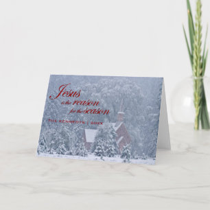Cartes Pour Fêtes Annuelles Jésus cette saison - chapelle de Yosemite dans la