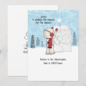 Cartes Pour Fêtes Annuelles Jésus est la raison de la saison (Devant / Derrière)