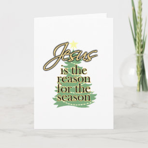 Cartes Pour Fêtes Annuelles Jésus est la raison de la saison, Noël