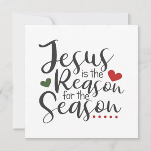 Cartes Pour Fêtes Annuelles Jésus est la raison de la saison Noël