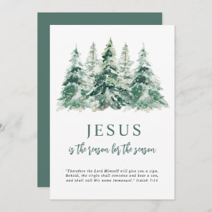 Cartes Pour Fêtes Annuelles Jésus est la raison de la saison Noël