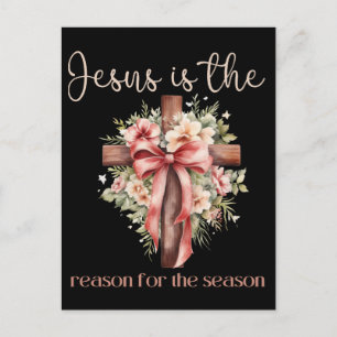 Cartes Pour Fêtes Annuelles Jésus est la raison de la saison Noël Jésus