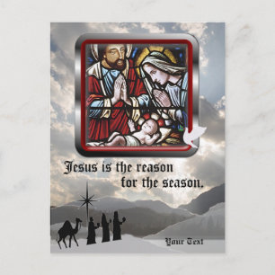 Cartes Pour Fêtes Annuelles Jésus est la raison de la saison - Troisième versi
