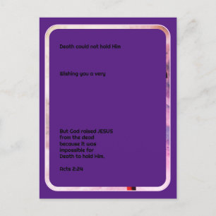 Cartes Pour Fêtes Annuelles JÉSUS EST REMENÉ Pâques chrétiennes