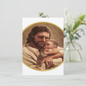 Cartes Pour Fêtes Annuelles Jésus et l'enfant (Debout devant)