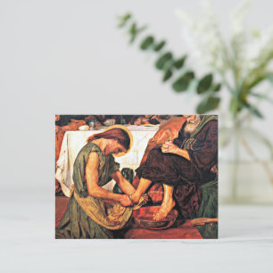 Cartes Pour Fêtes Annuelles Jésus lavant les pieds de Pierre (2)