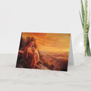 Cartes Pour Fêtes Annuelles Jésus Pense À Vous