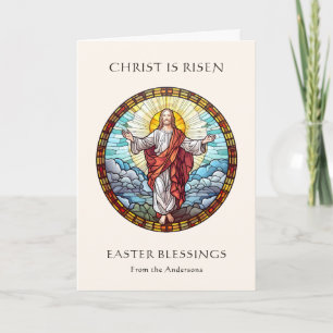 Cartes Pour Fêtes Annuelles Jésus Religieux Catholique Photo Pâques Bénédictio