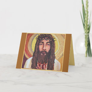 Cartes Pour Fêtes Annuelles Jésus Roi d'Amour