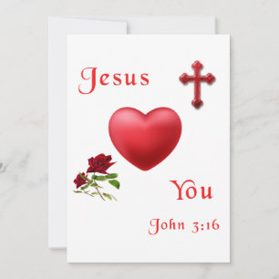 Cartes Pour Fêtes Annuelles jésus t'aime
