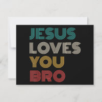 Jésus Vous Aime Bro, Drôle Foi Chrétienne Rétro