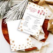 Cartes Pour Fêtes Annuelles Jeu de chasse au trésor de Noël